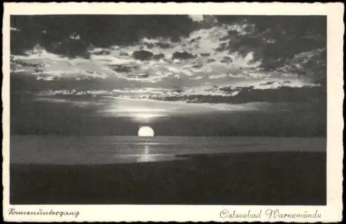 Postcard Henkenhagen Ustronie Morskie Sonnenuntergang 1928