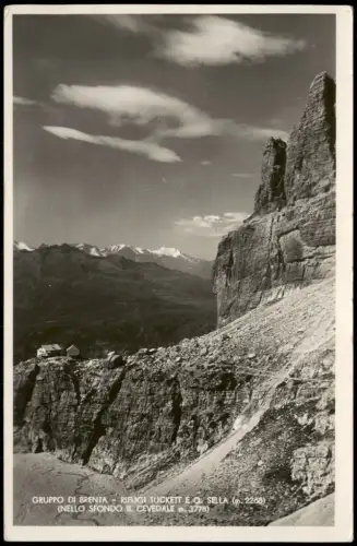 Trient Trento Brentagruppe, Rifugio Tuckett und Rifugio Quintino Sella 1950