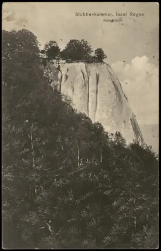 Ansichtskarte Stubbenkammer-Sassnitz Rügen Kreidefelsen Königsstuhl 1906