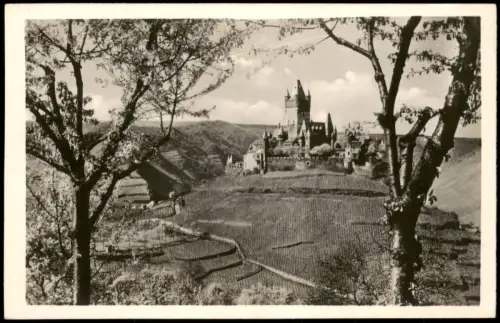 Ansichtskarte Cochem Kochem Reichsburg Cochem mit Weinbergen 1935