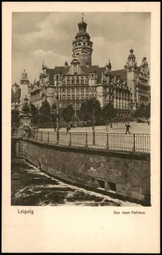 Ansichtskarte Leipzig Neues Rathaus 1910