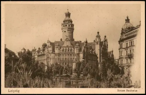 Ansichtskarte Leipzig Neues Rathaus 1905