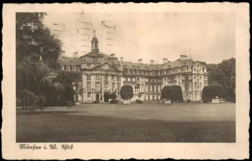 Ansichtskarte Münster (Westfalen) Fürstbischöfliches Schloss 1912