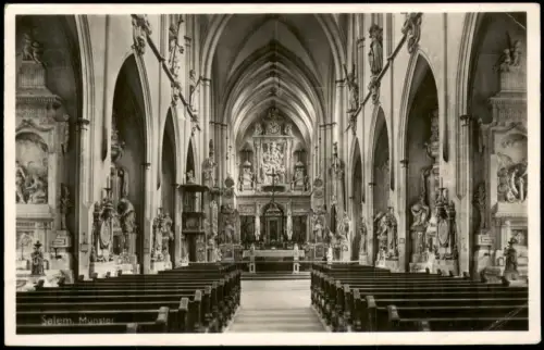 Ansichtskarte Salem Innenansicht des Salemer Münsters 1942