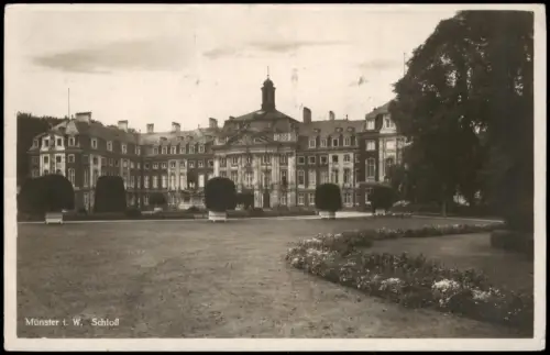 Ansichtskarte Münster (Westfalen) Fürstbischöfliches Schloss 1930