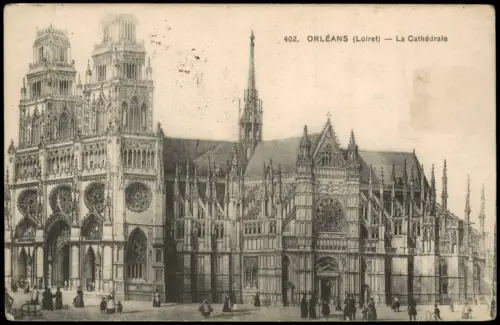 CPA Orleans Orléans Kathedrale Sainte-Croix 1915