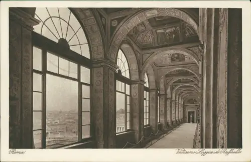 Postcard Vatikanstadt Rom Roma Rom Loggia di Rafaello 1929