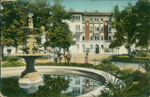 Cartolina Görz Gorizia (Gorica / Gurize) Giardino pubblico Stadtpark 1912