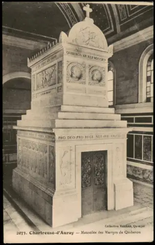 CPA Brech Mausolée des Martyrs de Quiberon, Chartreuse-d'Auray 1910