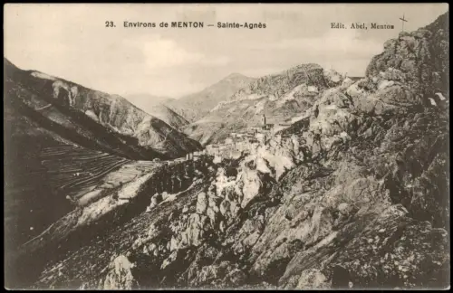 CPA Sainte-Agnès Bergdorf bei Menton 1910