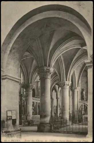 CPA Reims Reims Chorumgang der Basilika Saint-Remi 1914