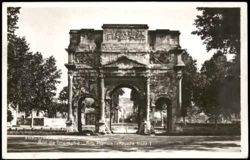 CPA Orange Arc de Triomphe (Arc Marius), Nordfassade 1940
