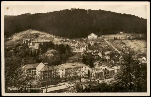 Ansichtskarte Bad Wildbad Panorama-Ansicht von Wildbad im Schwarzwald 1937