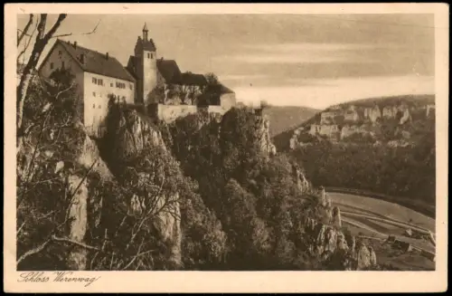 Ansichtskarte Beuron Schloss Werenwag im Donautal 1930