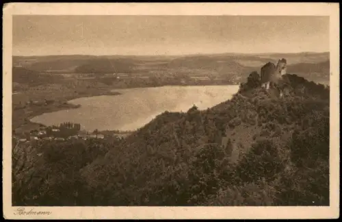 Ansichtskarte Bodman-Ludwigshafen Ort und Ruine Altbodman am Bodensee 1926