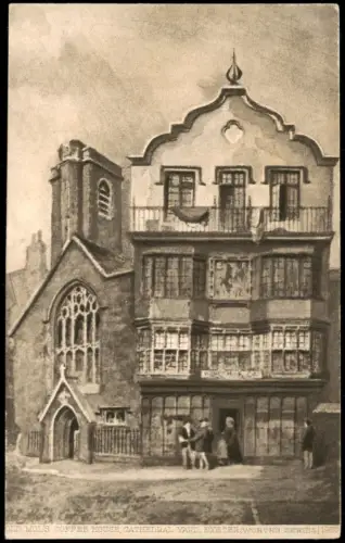 Postcard Exeter Exeter Old Mol's Coffee House 1932
