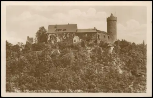 Ansichtskarte Bad Blankenburg Ruine Greifenstein 1935