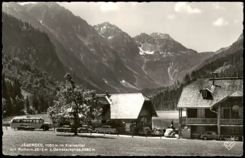 Kleinarl Jägersee im Kleinarltal mit Rothorn und Gamskarspitze 1960
