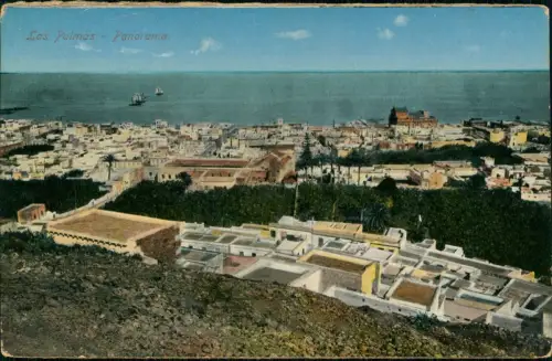 Postale Las Palmas de Gran Canaria Panorama 1914  Kanaren Canary
