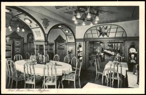 Ansichtskarte Meißen Hotel blauer Stern, Weinzimmer 1929