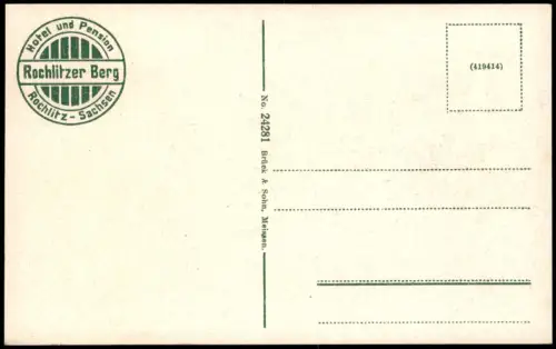 Ansichtskarte Rochlitz Rochlitzer Berg Friedrich August-Turm 1928