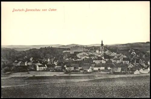 Postcard Beneschau Benešov Stadt vom Osten 1912