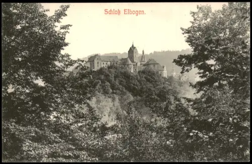 Postcard Elbogen (Eger) Loket Fernblick auf das Schloß 1910