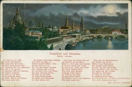 Dresden Totale bei Mondschein - Ein Preislied, Bewer Laubegast 1920