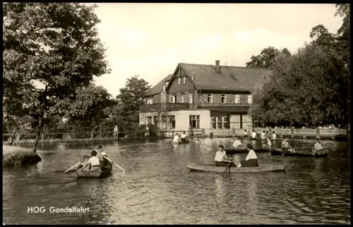 Jonsdorf Gondelteich HOG Gondelfahrt Ruderboote zur DDR-Zeit 1970