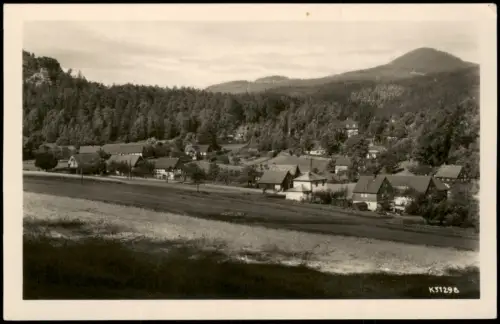 Jonsdorf Panorama-Ansicht Zittauer Gebirge Kurort zur DDR-Zeit 1955