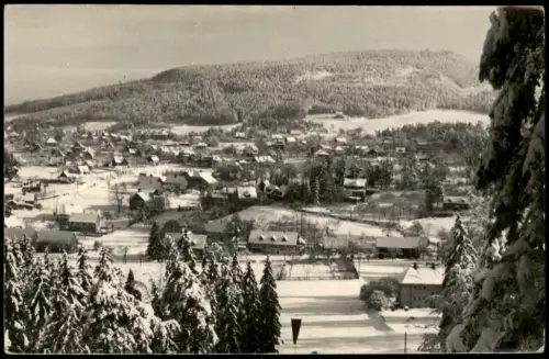 Jonsdorf Panorama-Ansicht Zittauer Gebirge Blick von der Sprungschanze 1958/1957