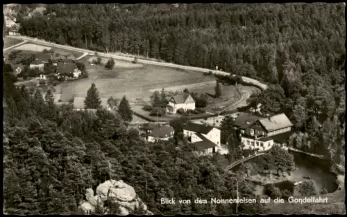 Jonsdorf Panorama-Ansicht Teilansicht a.d. Gondelfahrt zur DDR-Zeit 1961/1960