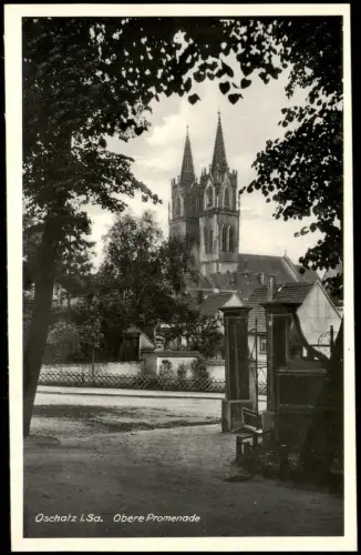 Ansichtskarte Oschatz Obere Promenade 1928