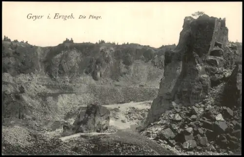 Ansichtskarte Geyer Die Pinge. 1910