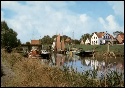 Harlesiel-Wittmund Ortsansicht Partie An der Friedrichsschleuse 1985