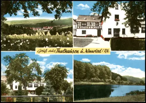 Thalhausen Mehrbildkarte mit Gaststätte Pension Hümmerich-Stein 1965