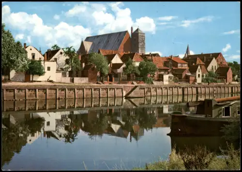 Ansichtskarte Verden (Aller) Ortsansicht, Dom mit Aller 1975