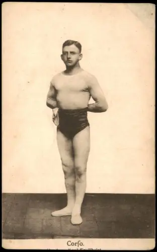 Ansichtskarte  Handstand-Equilibrist Corso, Sport Turnen 1910