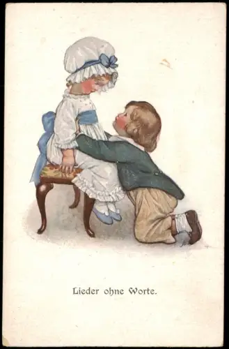 Ansichtskarte  Lieder ohne Worte - Romantische Kinderszene 1910
