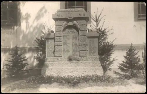 Ansichtskarte Haugingen-Lörrach Kriegerdenkmal für die Gefallenen 1920