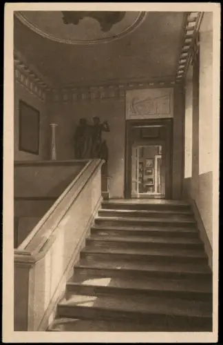 Ansichtskarte Weimar Treppenaufgang im Goethehaus 1925