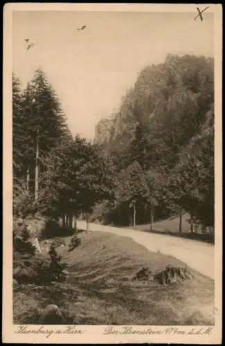 Ansichtskarte Ilsenburg (Harz) Der Ilsenstein bei Ilsenburg im Harz 1926