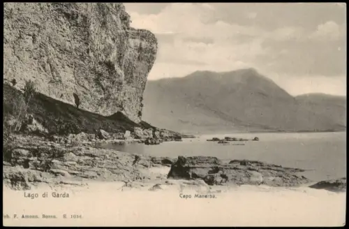 Cartolina Manerba del Garda Capo Manerba am Gardasee 1905