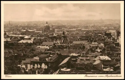 Ansichtskarte Wien Panorama-Ansicht Blick v. Stephansturm 1920