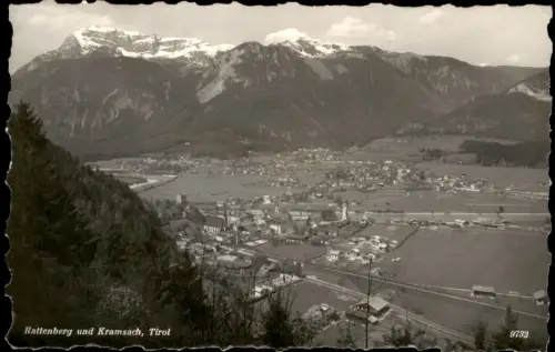 Ansichtskarte Rattenberg Panorama-Ansicht Rattenberg und Kramsach Tirol 1955