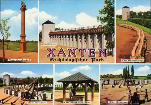 Ansichtskarte Xanten Archäologischer Park Mehrbild 1977