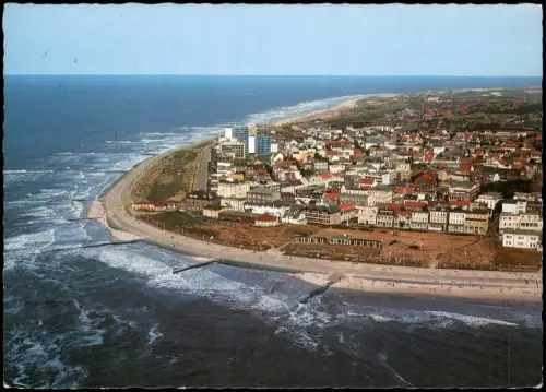 Ansichtskarte Norderney Luftbild Teilansicht Luftaufnahme von Westen 1985