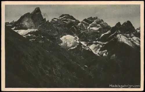 Ansichtskarte Oberstdorf (Allgäu) Mädelegabelgruppe 1936