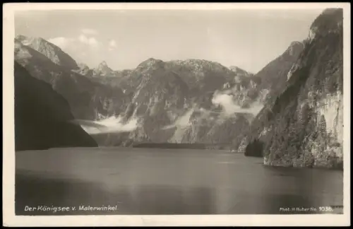 Ansichtskarte Schönau am Königssee Königssee vom Malerwinkel 1935
