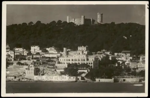 Palma ( de Mallorca) Hotel Reina Victoria mit Castell de Bellver 1931 Privatfoto